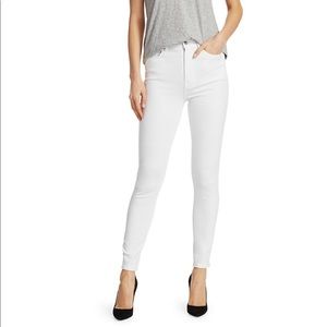 7 For All Of Mankind White Skinny Jeans